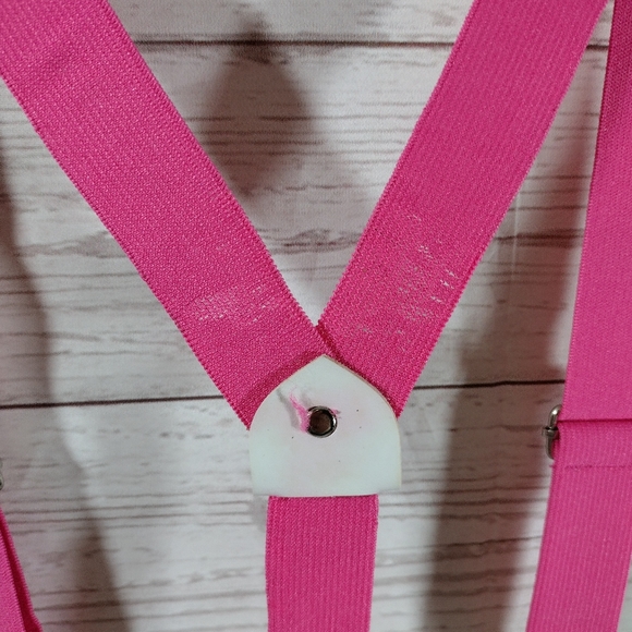 80s Overall Suspender Shorts outfit tropical - Picture 15 of 16